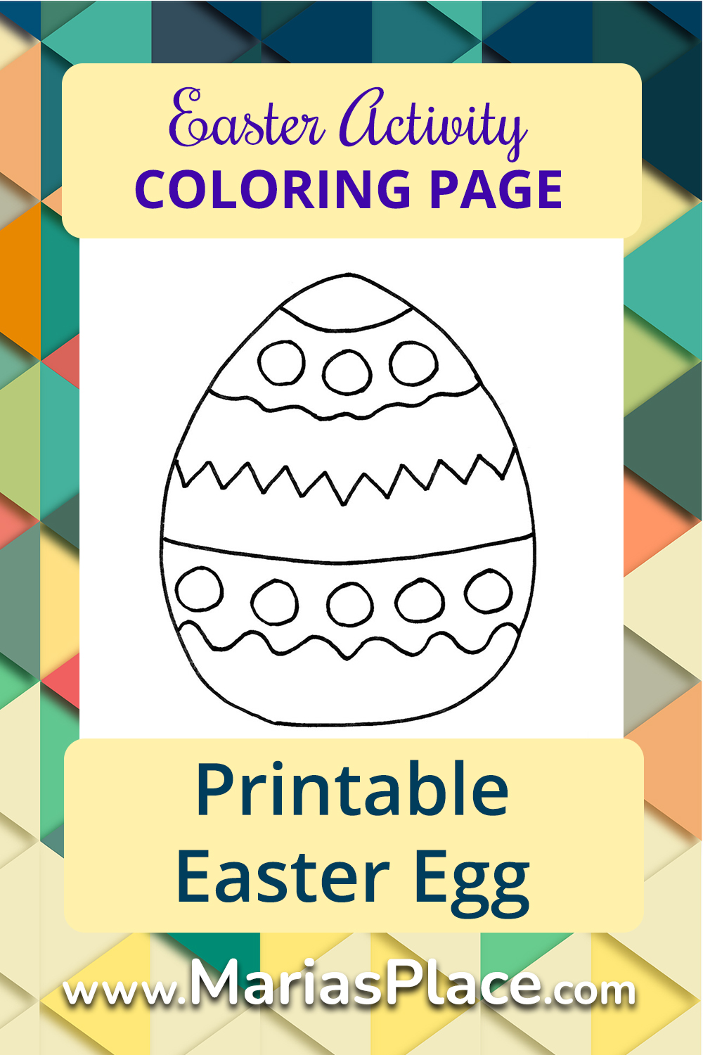 Coloring – Large Easter Egg