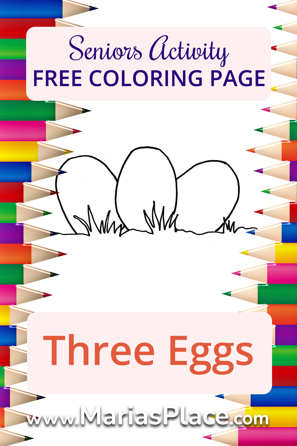 Coloring – Three Eggs