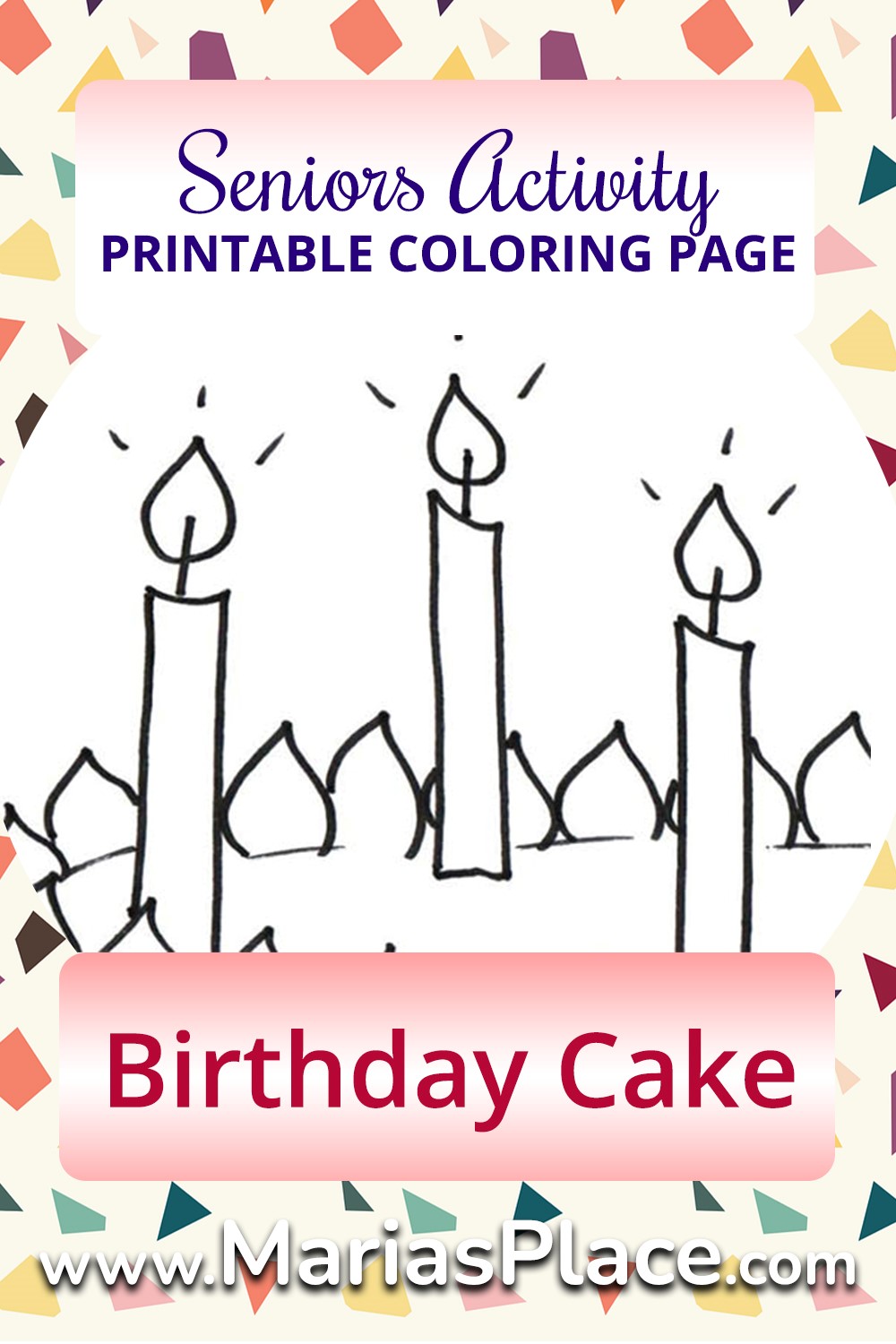 Coloring – Birthday Cake