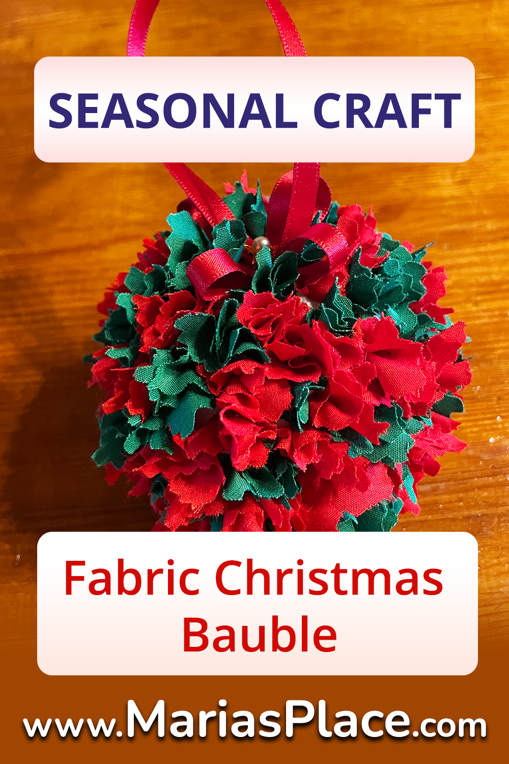 Fabric Christmas Bauble