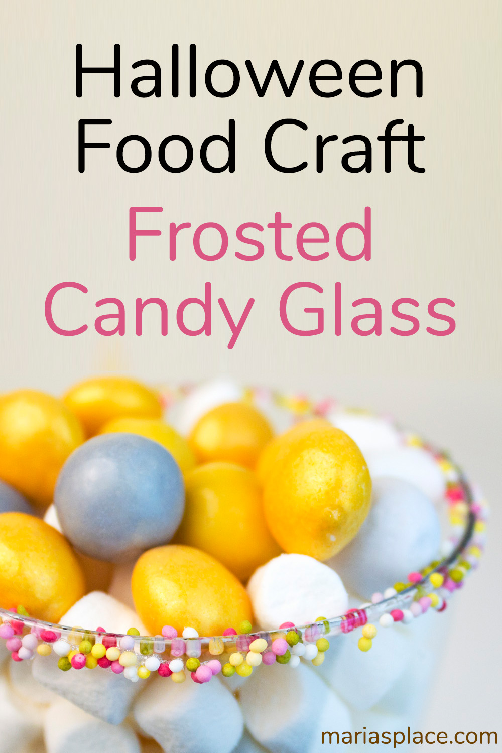 Halloween Frosted Candy Glass