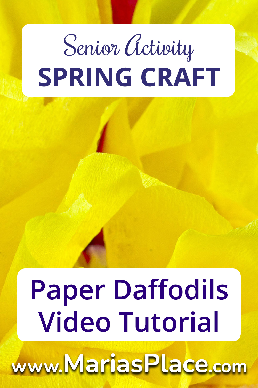 Paper Daffodils for Spring