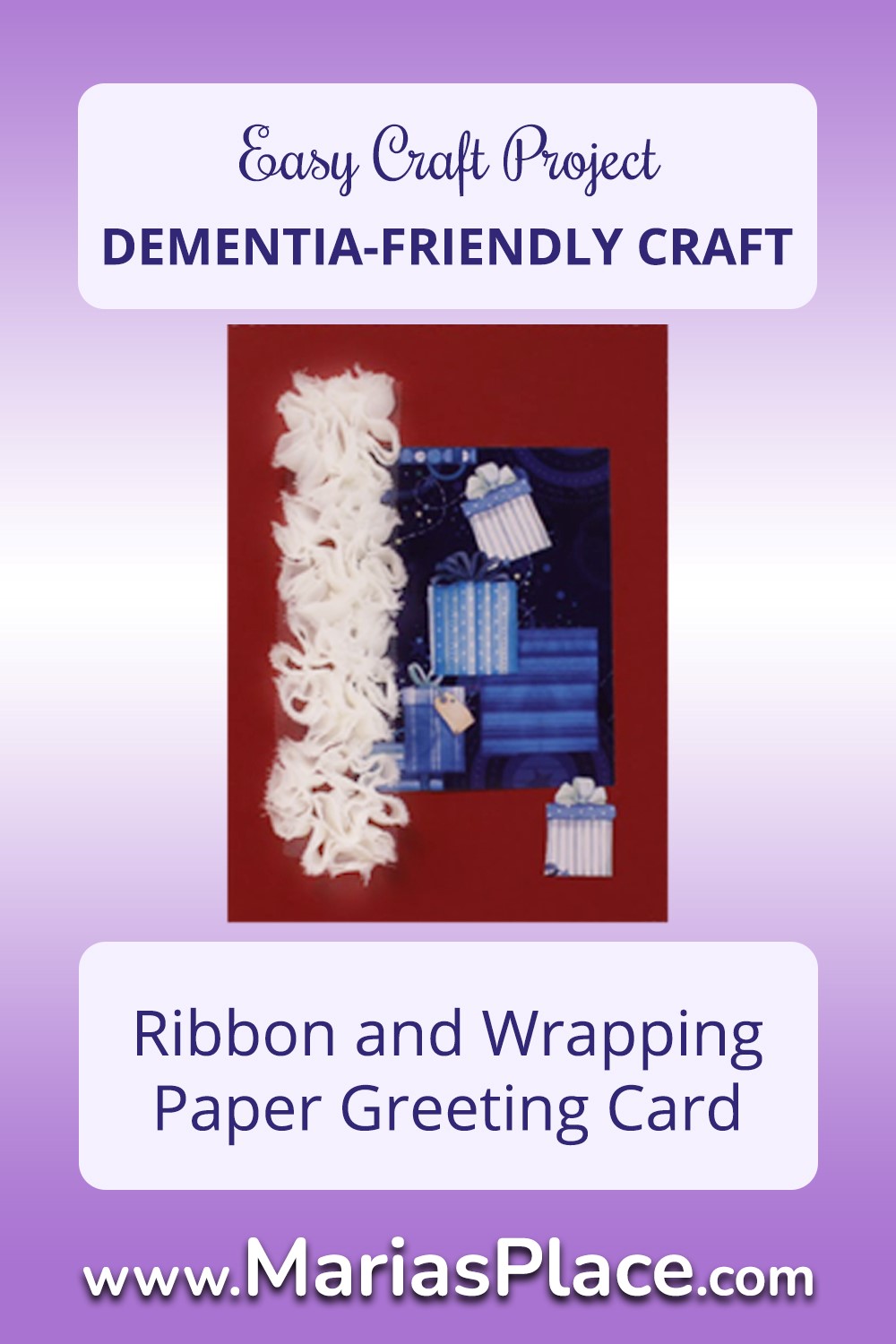 Ribbon and Wrapping  Paper Greeting Card