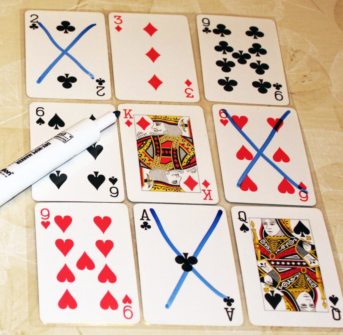 Playing card bingo - Marias Place