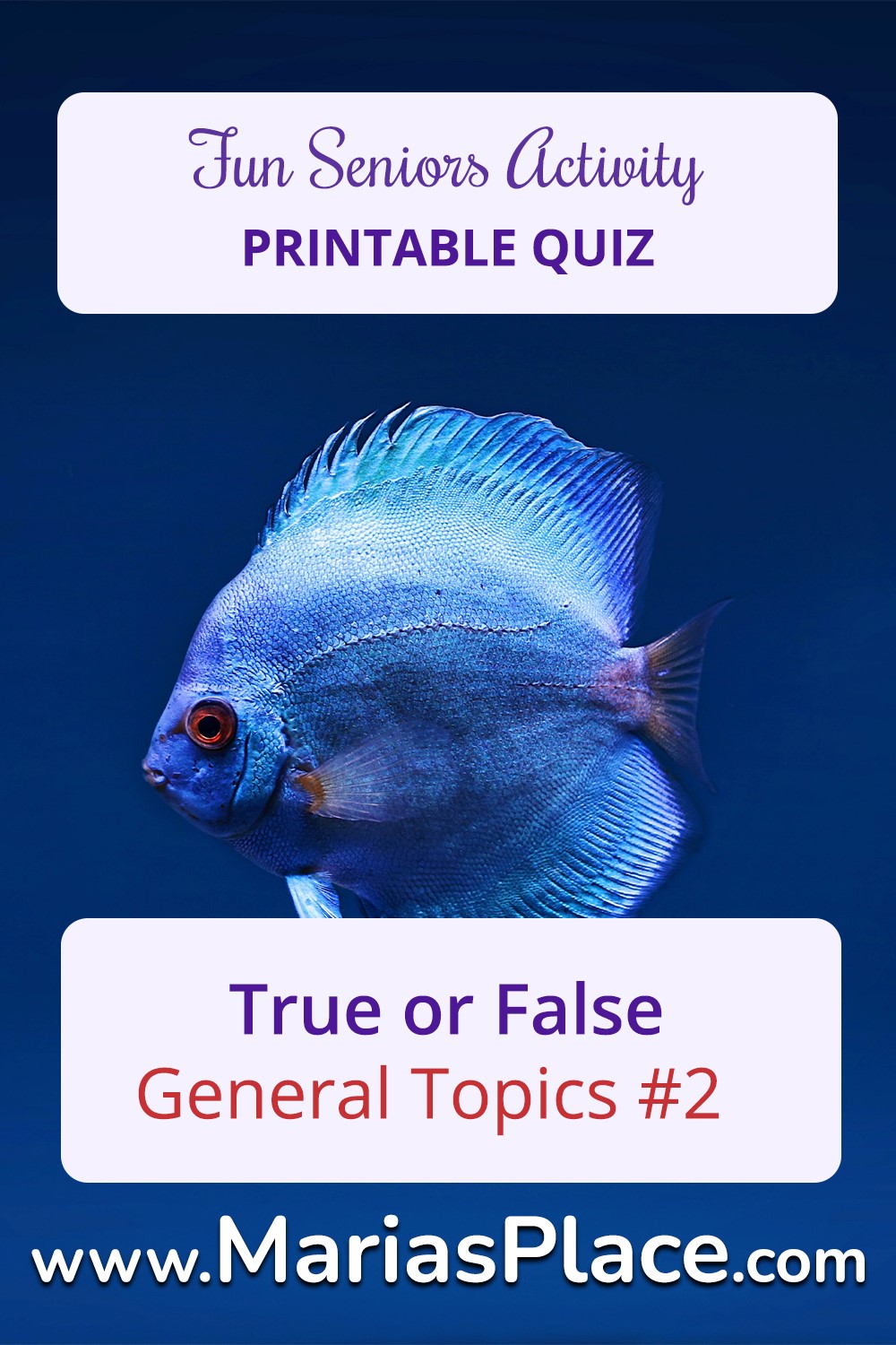 True or False, General Topics #2
