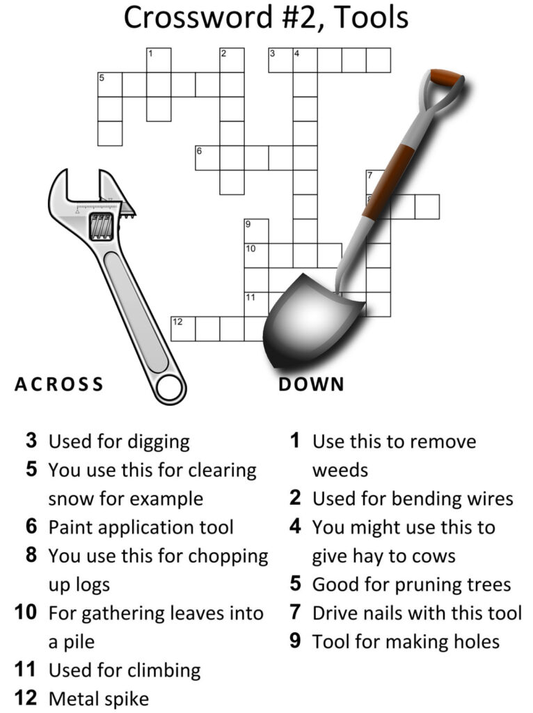 Tools Crossword