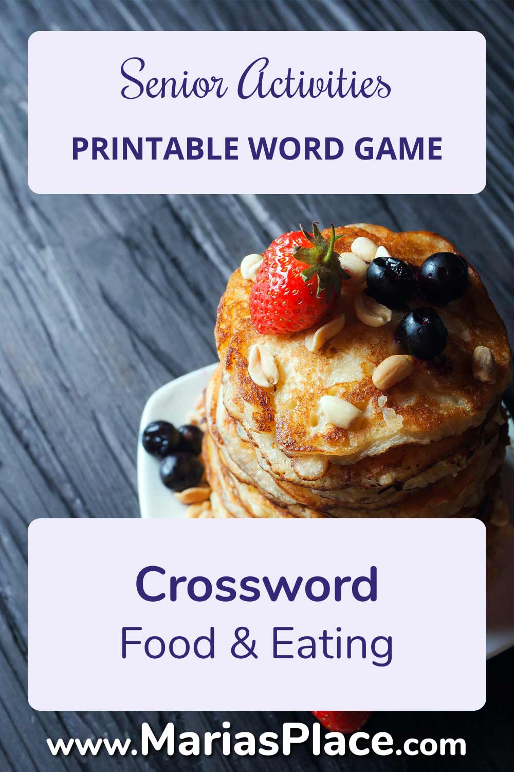 Crossword #7 Food and Eating Marias Place