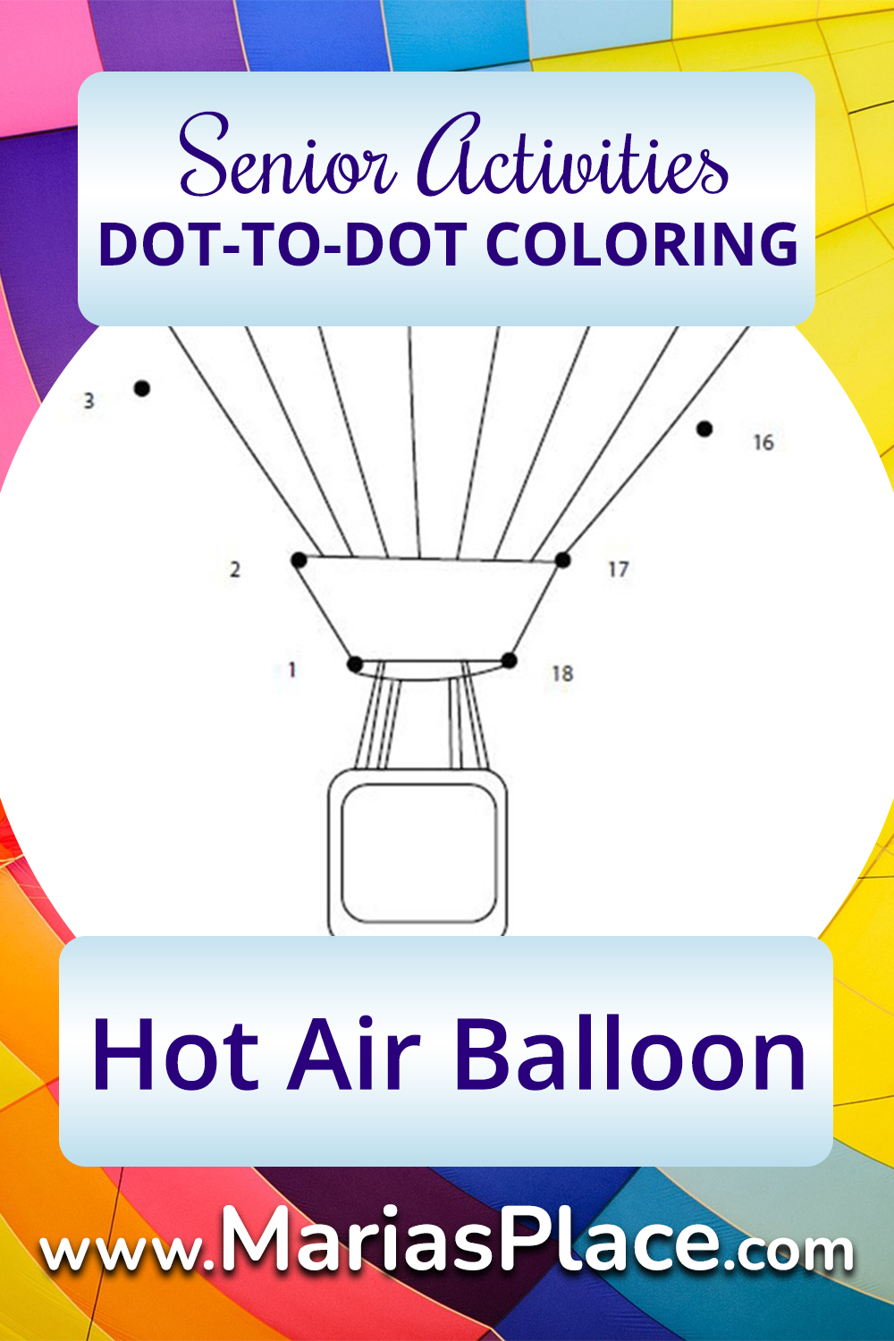Dot-to-dot, Hot Air Balloon