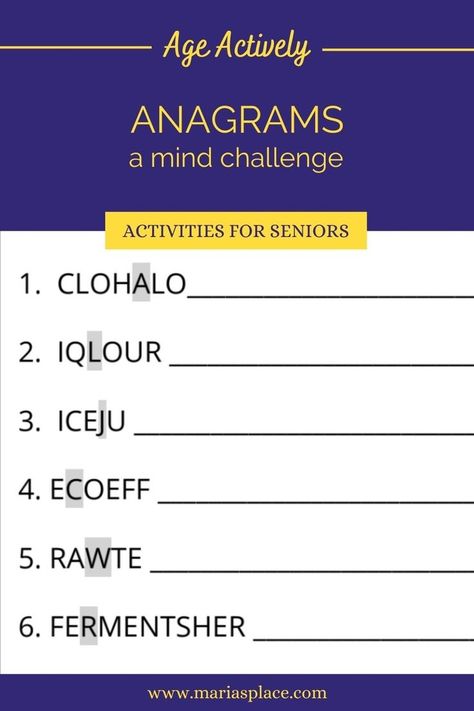 anagram puzzles