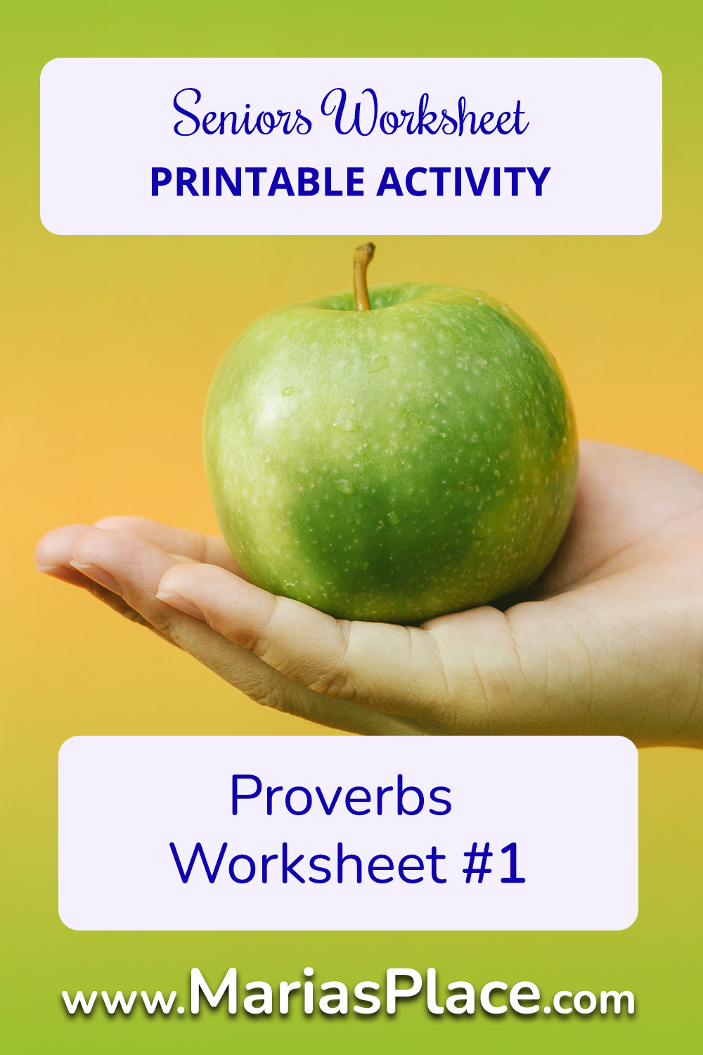Proverbs Worksheet #1