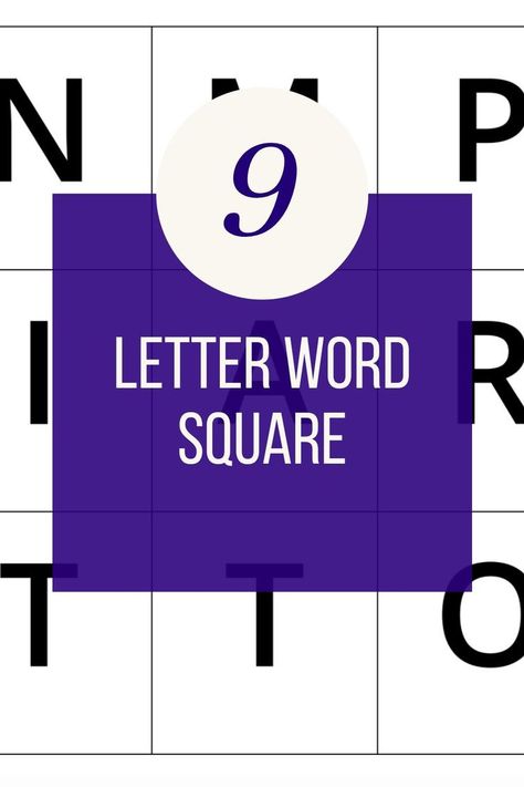9 Letter Word Square, # 14
