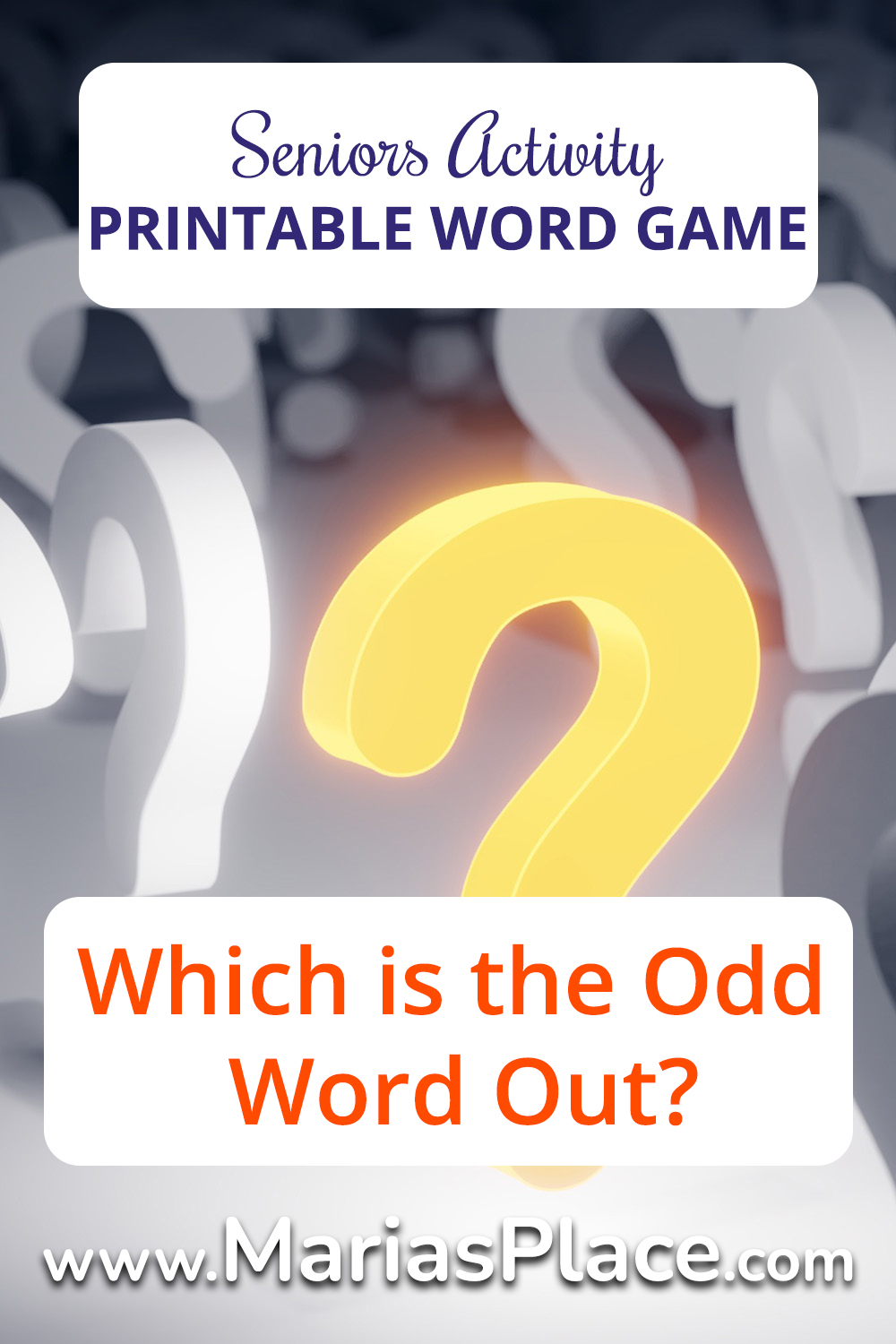 Odd Word Out Activity