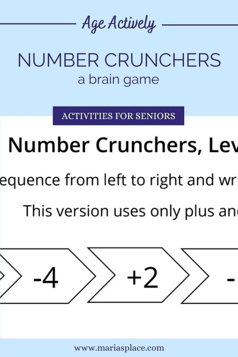 Math Challenges, Number Crunchers #3