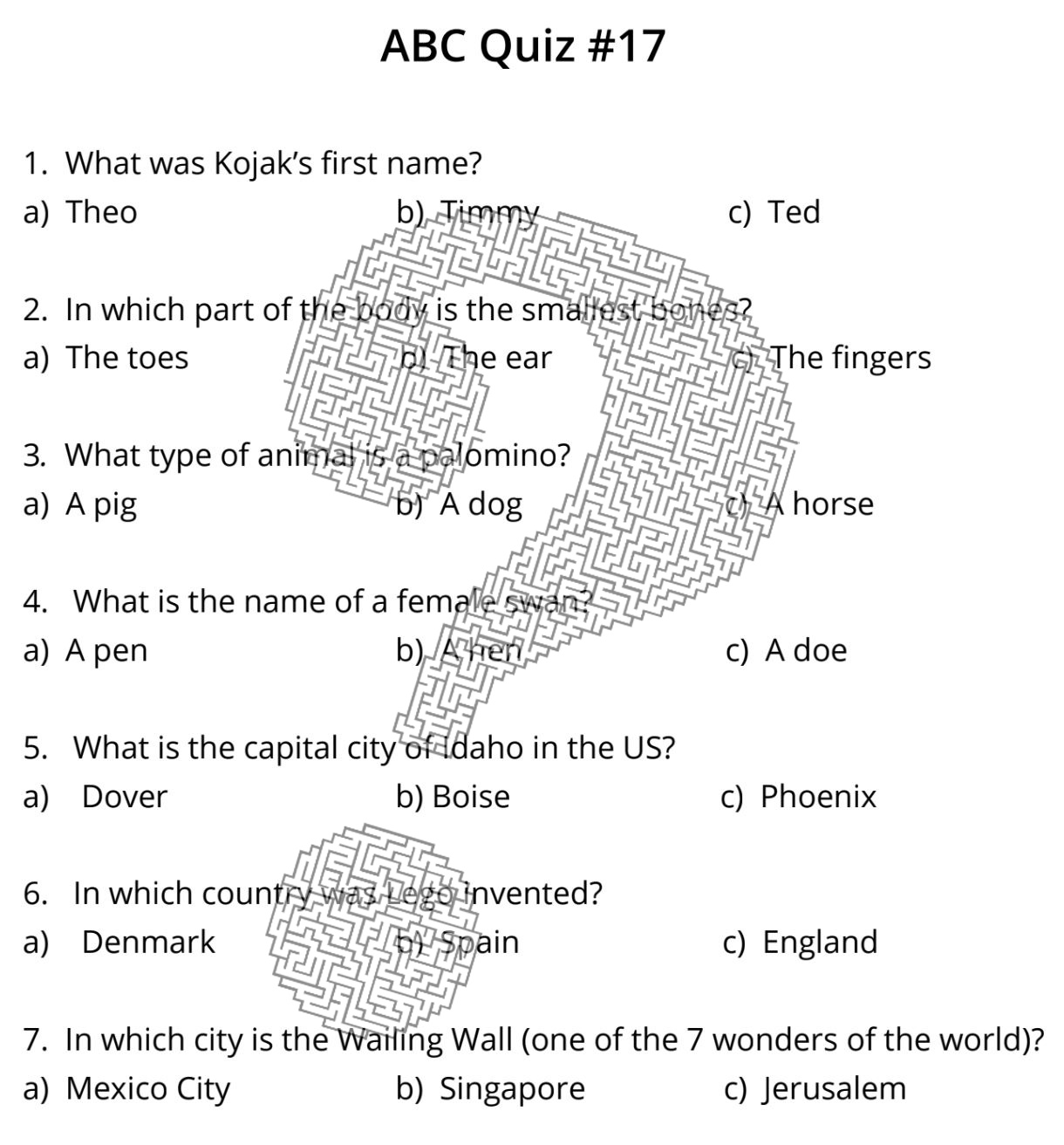ABC Quiz