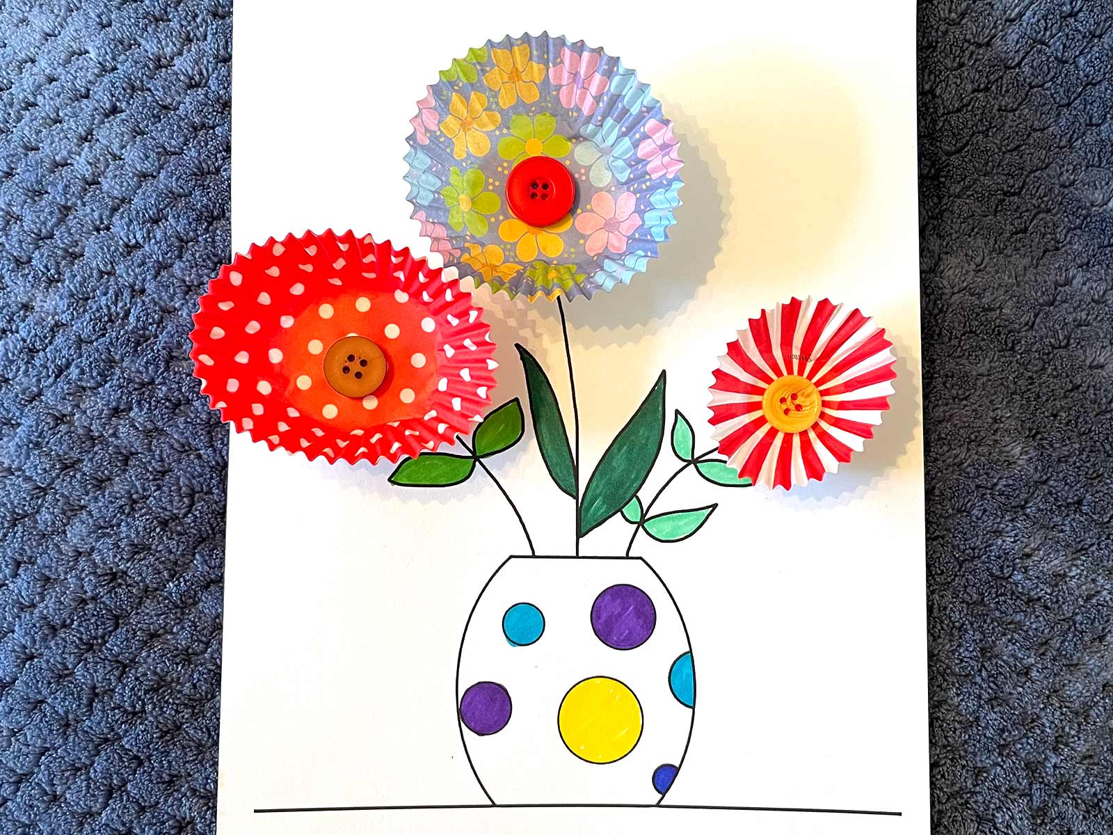 Flower picture craft - Marias Place