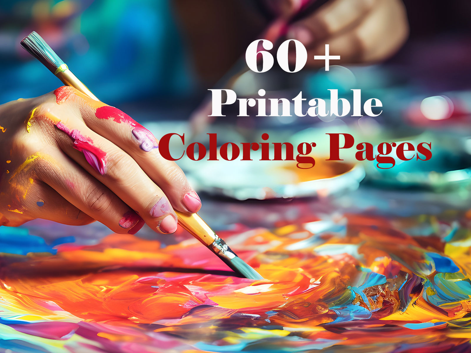 Printable Paintbrush Coloring Pages Free For Kids And Adults