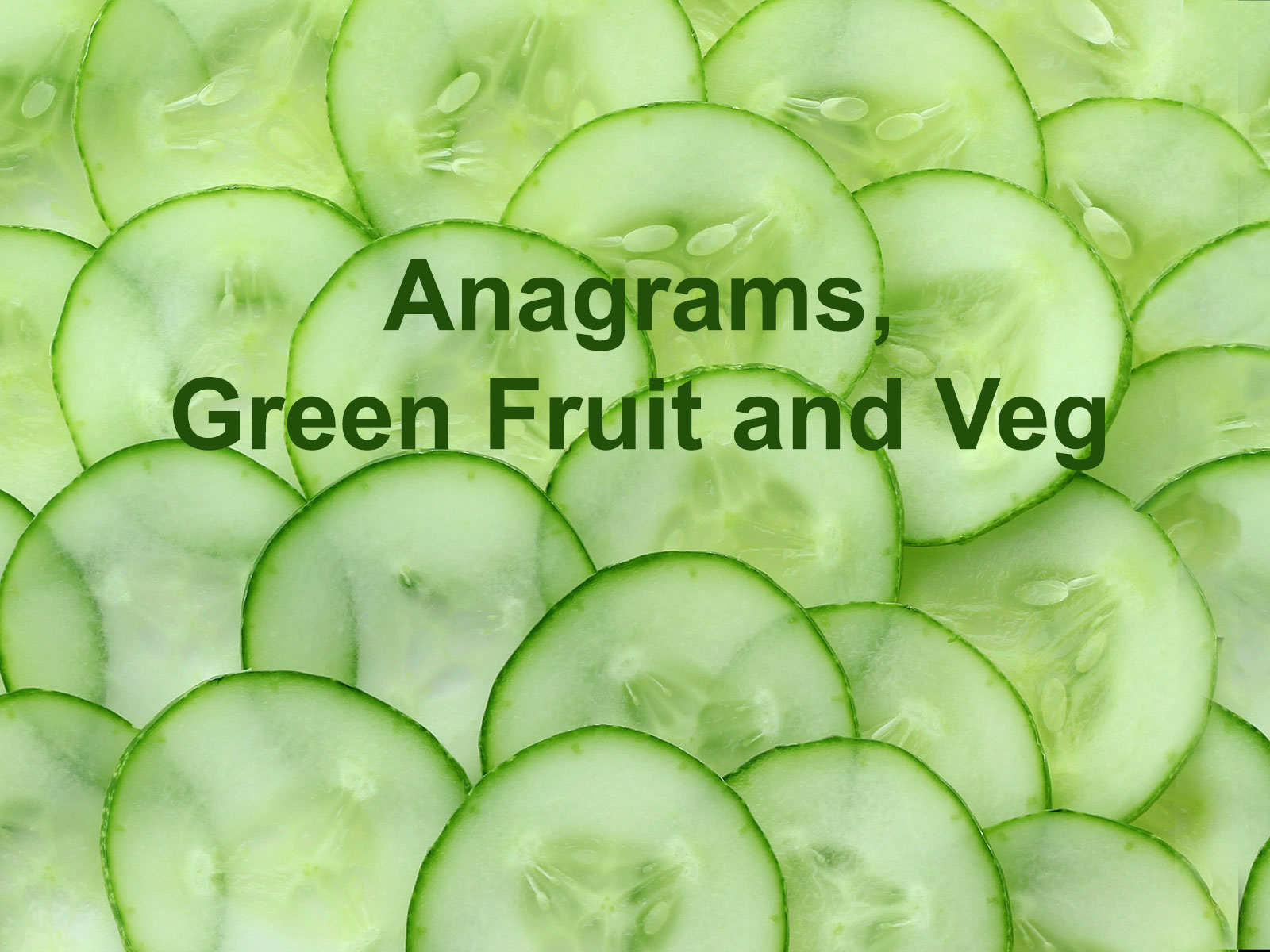 Anagrams fruit