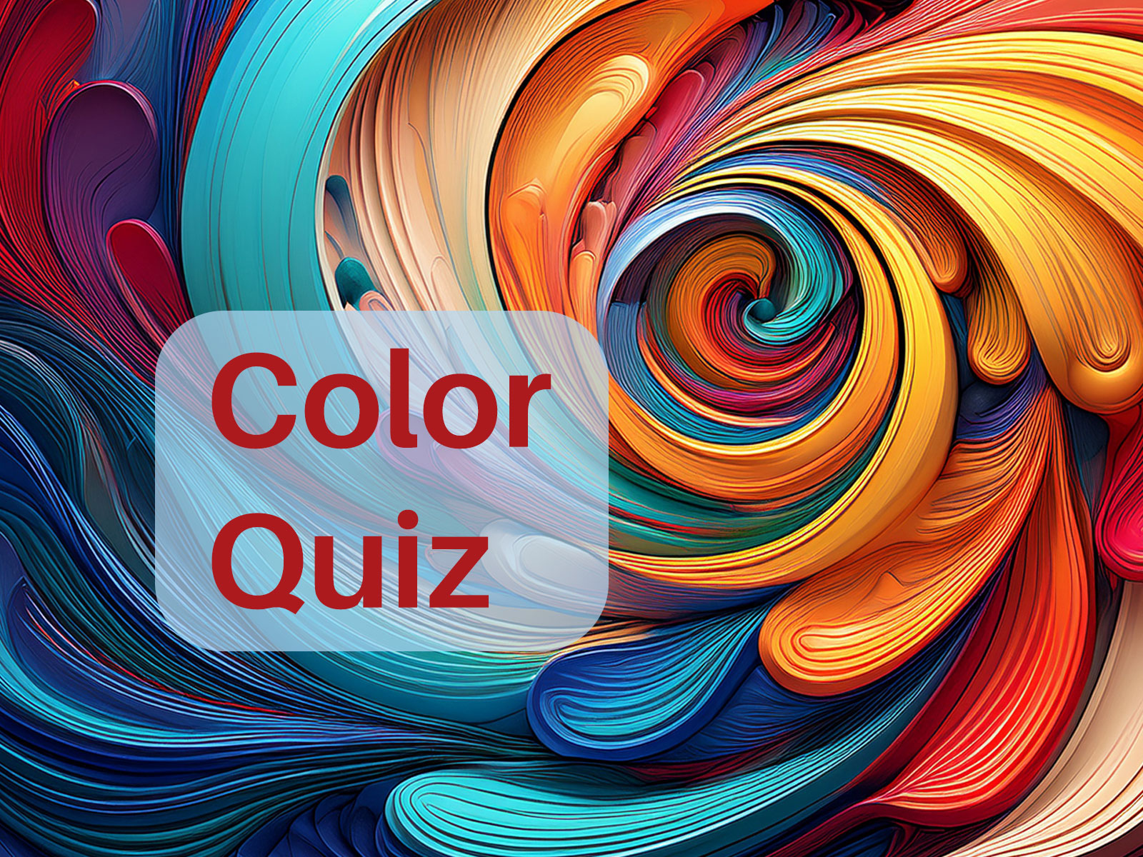 Color quiz with ABC answers