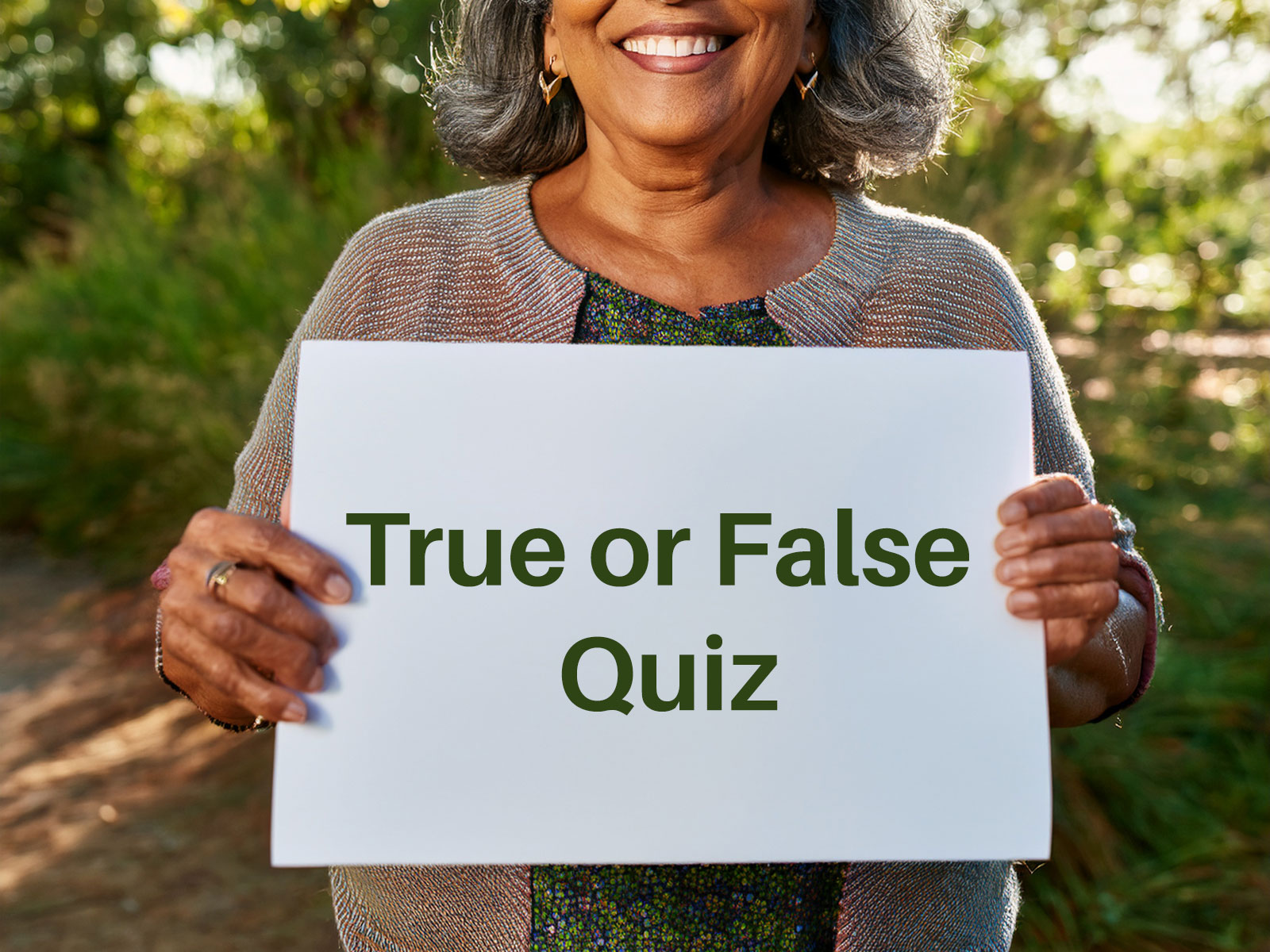 True or false quiz