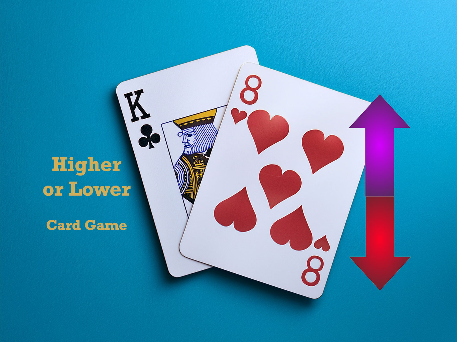 Higher or Lower card game